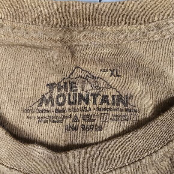 The Mountain Horses Tshirt XL Brown Tie Dye Y2K Streetwear Nature Cowboy Mustang - Picture 5 of 9